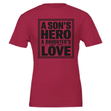 Father’s Bond Gift – Bella + Canvas Tee - Cardinal - T-Shirt