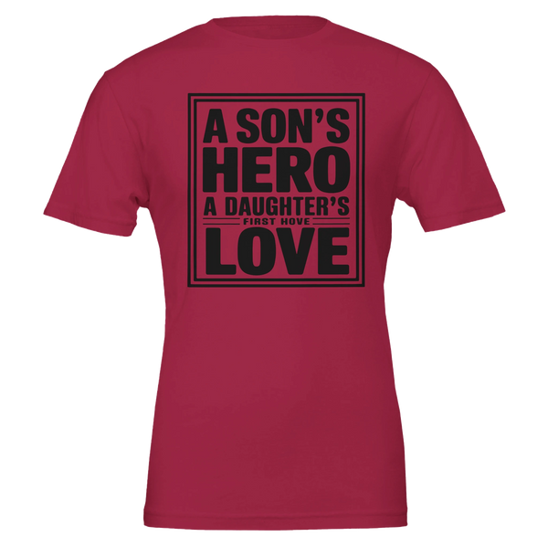 Father’s Bond Gift – Bella + Canvas Tee - Cardinal - T-Shirt