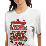 Birthday Month Queen Tee for Her – Celebrate Her Month - February - Crewneck T-shirts