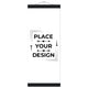 20x50 cm / 8x20″ / Black wall hanger