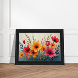 Radiant Garden - Vibrant Blooms for Every Space - Black frame - Framed Posters