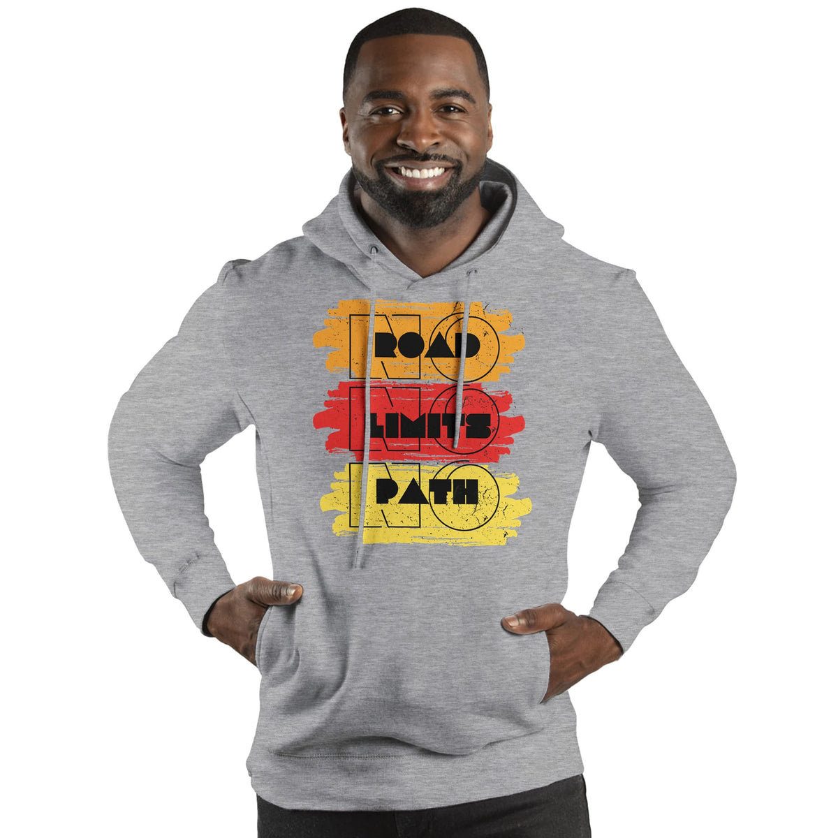 Empower Your Journey - No Limits Hoodie - Oatmeal Heather - Pullover Hoodies