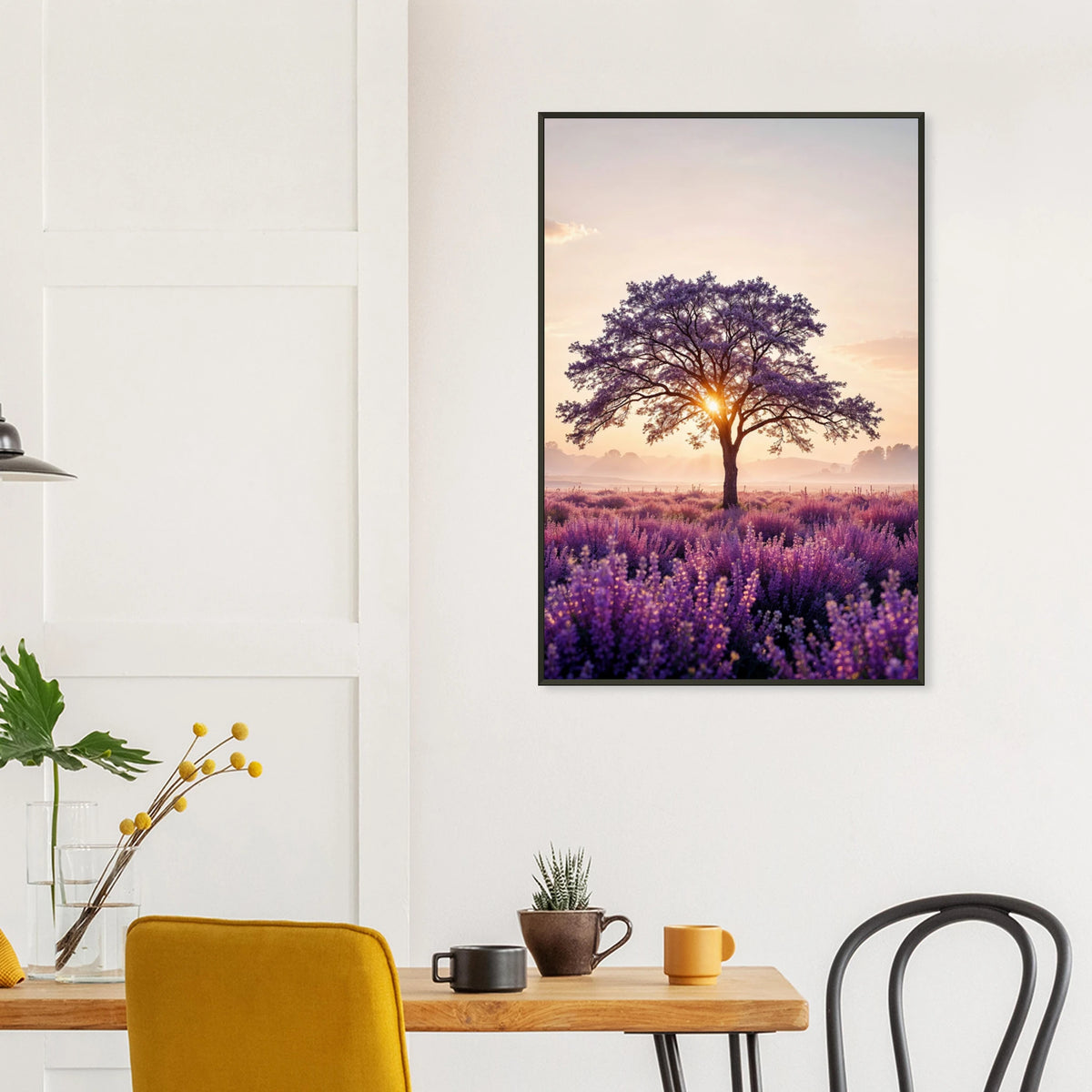 Golden Silence at Sunset - Metal Framed Poster - - Metal Framed Posters