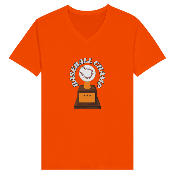 Victory on Display - Baseball Champ Tee - Orange - Print Material