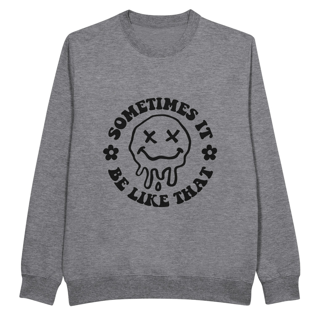 Life Happens - Heavyweight Cotton Wear - Heather Gray - Sweatshirt