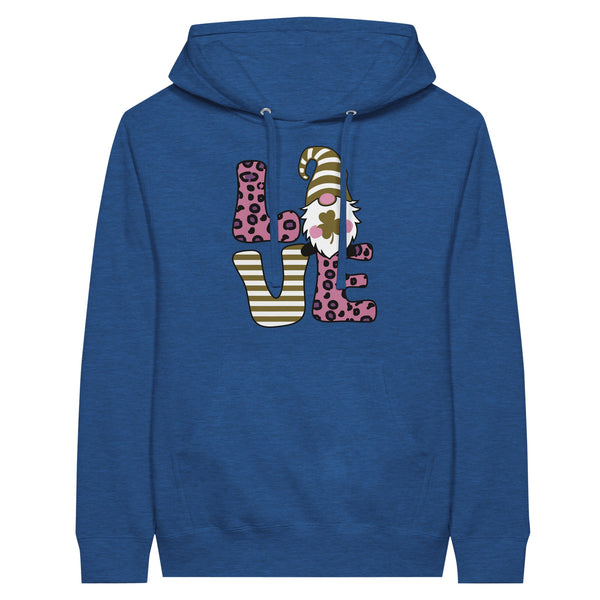 Christmas Gnome Love - Premium Unisex Pullover Hoodie - Heather Royal - Pullover Hoodies