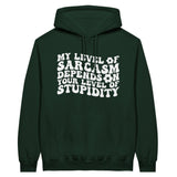 Classic Sarcasm Hoodie – Embrace Your Wit with Style - Forest Green - Hoodies