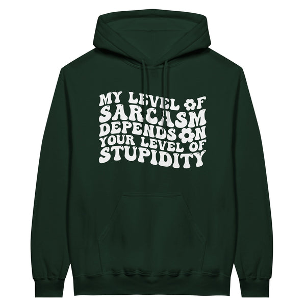 Classic Sarcasm Hoodie – Embrace Your Wit with Style - Forest Green - Hoodies