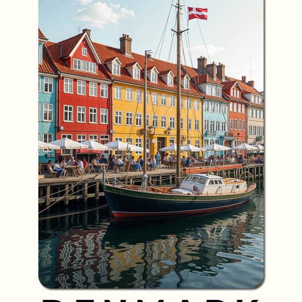 Nyhavn's AI-Crafted Beauty - - Framed Posters