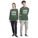 Outrude the Rude - Defiance in Fabric Form - Military Green - Sweatshirt