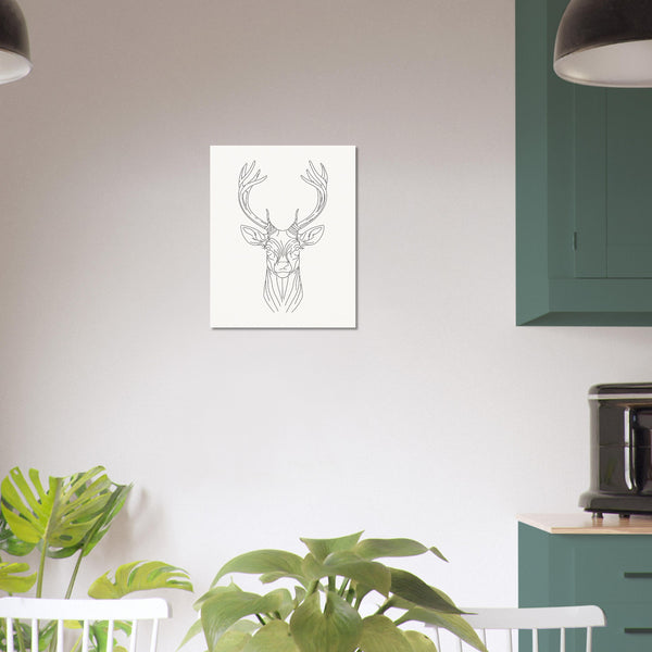 Majestic Stag - Fine Line Elegance - - Posters