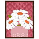 Daisy Dreamscape - Luxurious Wall Art - 30x40 cm 12x16″ Dark wood frame - Wooden Framed Posters