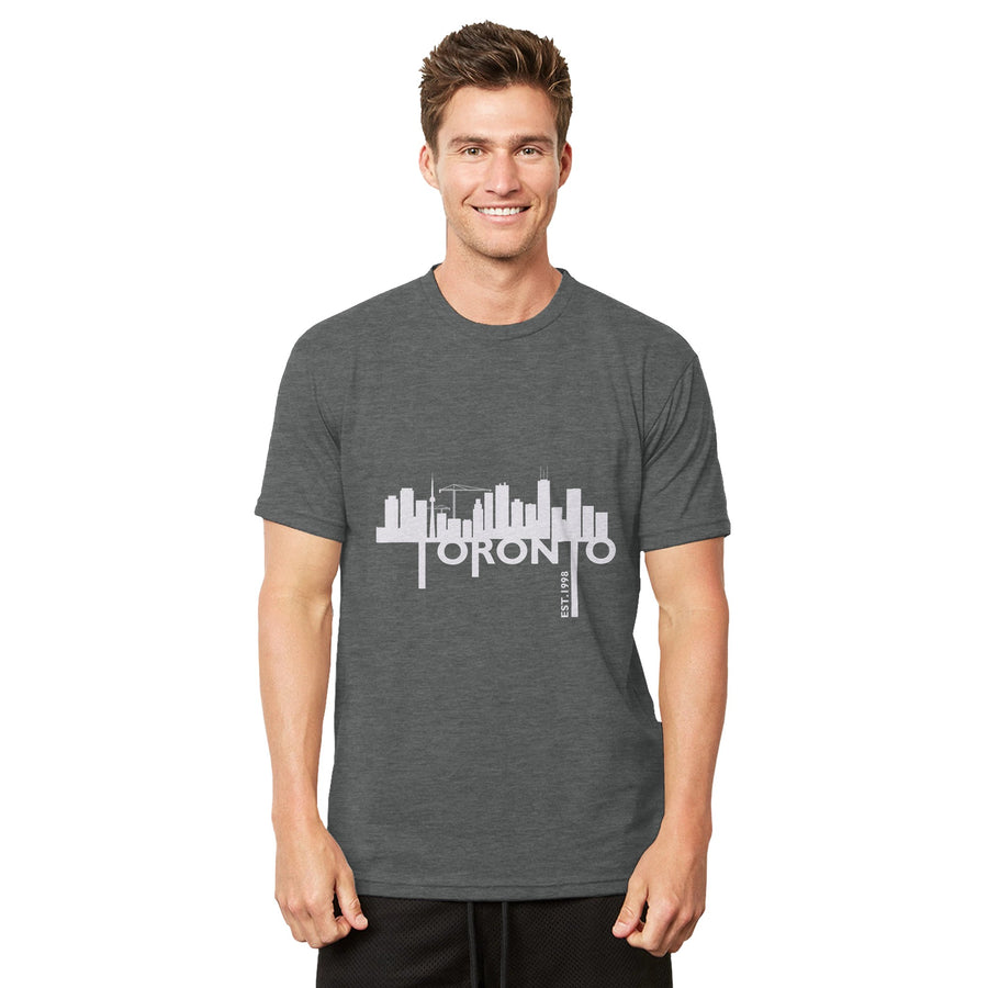 Toronto Cityscape Elegance - Men's Heavyweight T-Shirt - - T-Shirts