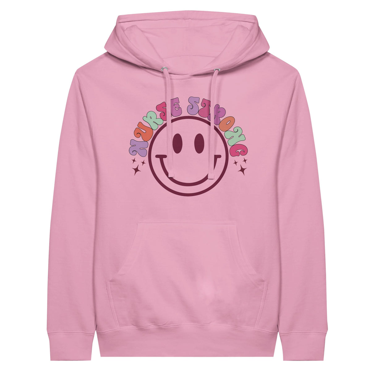 Nurse Strong Premium Unisex Hoodie – Embrace Strength and Care - Light Pink - Print Material