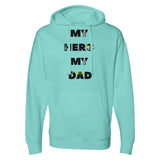 My Hero, My Dad - A Stylish Tribute Hoodie - Mint - Sweatshirts