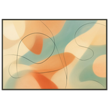 Serene Abstract Flow – Metal Framed Poster Gift - - Metal Framed Posters
