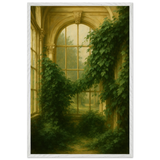Ivy-Covered Window Wooden Framed Poster for Gifting - - Wooden Framed Posters