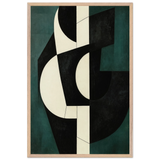 Contemporary Lines – Artistic Wooden Framed Poster Gift - Wood frame - Wooden Framed Posters