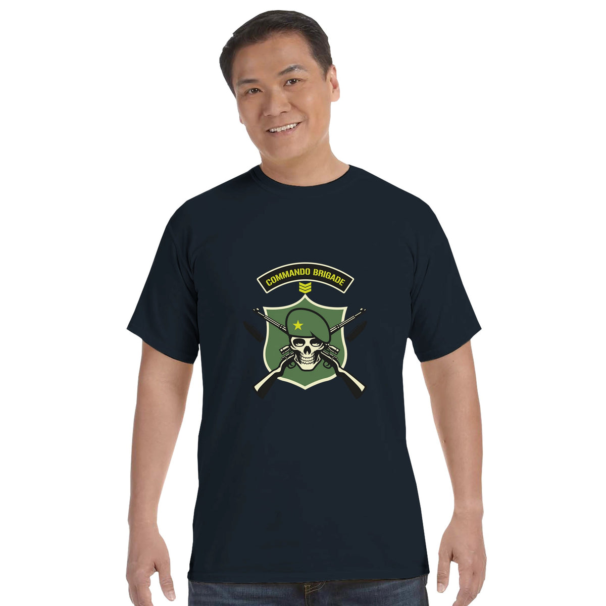 Commando Brigade - Bold and Fearless - graphite - Crewneck T-shirts