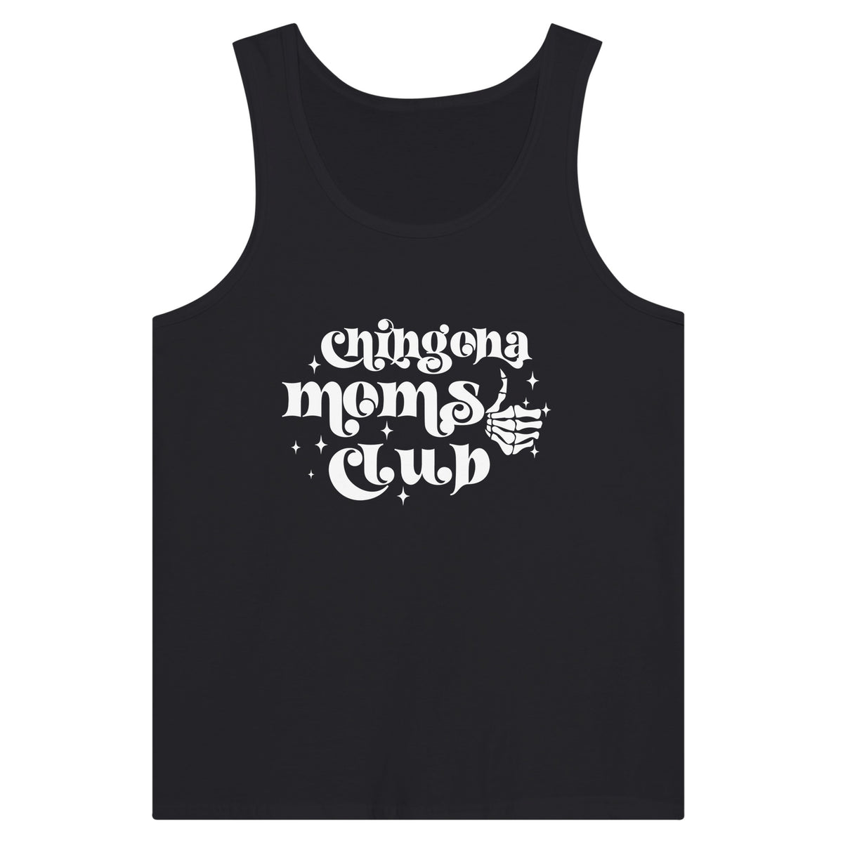 Empowerment in Threads - Chingona Moms Club - Black - Tank Tops