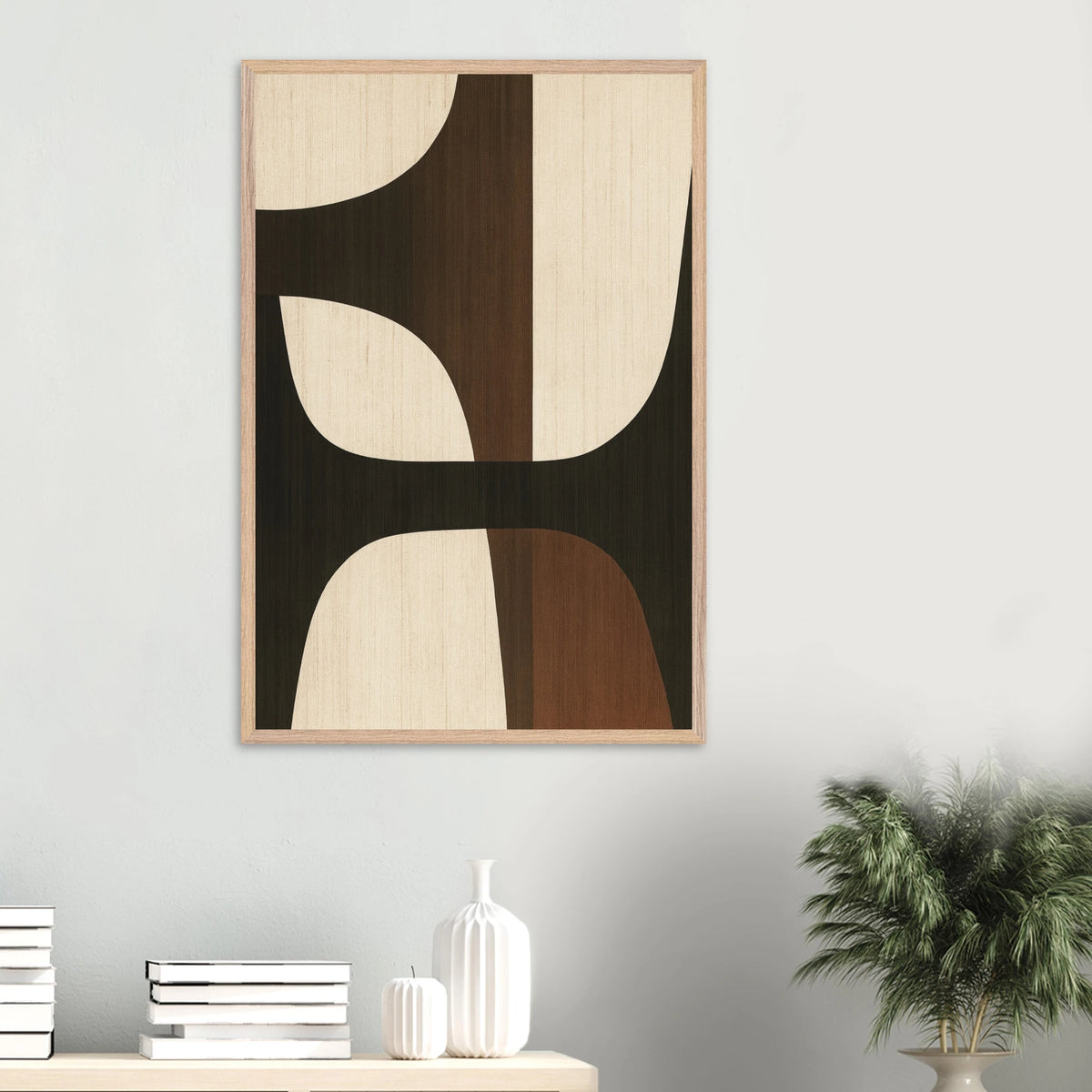 Timeless Abstract Wooden Framed Poster – A Perfect Gift - Wood frame - Wooden Framed Posters