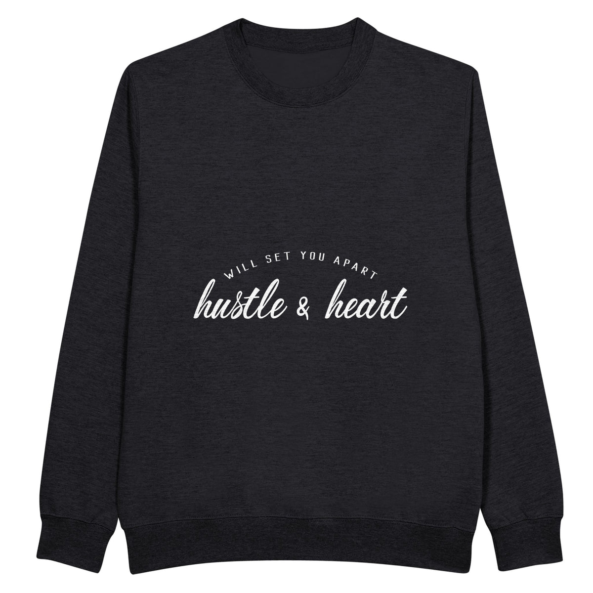 Hustle & Heart - The Ultimate Motivator - Black - Sweatshirt