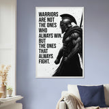 Spartan Warrior Quote Print – Inspirational Frame Gift - - Wooden Framed Posters