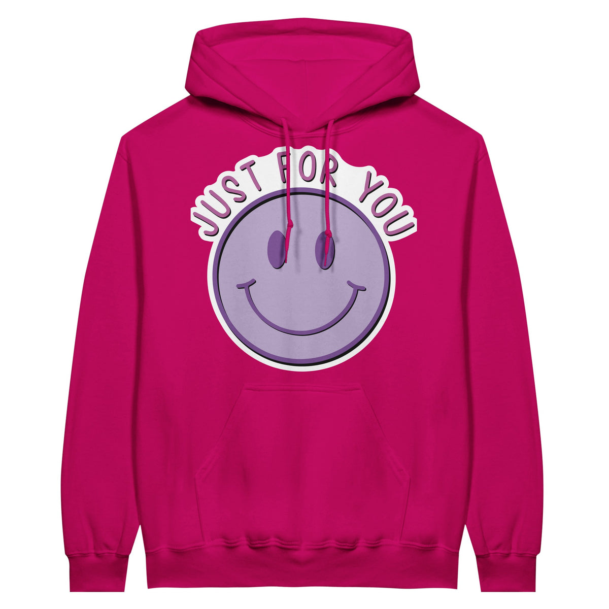 Embrace the Joy - Just for You - Unisex Pullover Hoodie - Heliconia - Hoodies