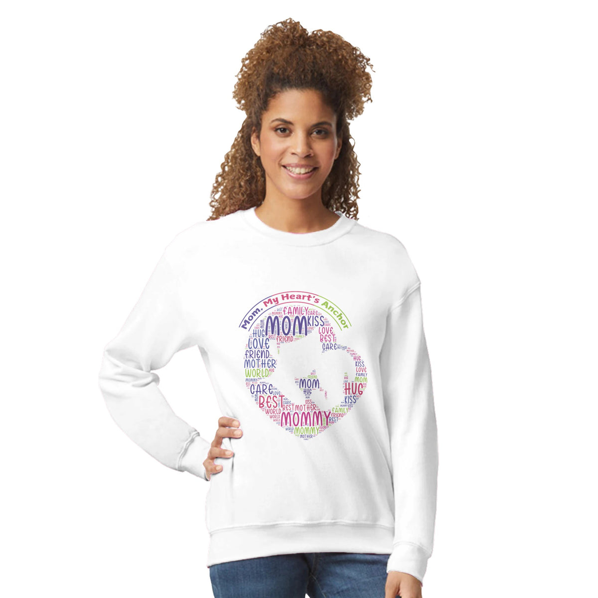 Unwavering Support - A Gift for Mom - White - Sweatshirts