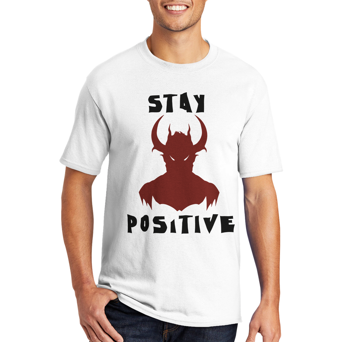 Positivity Reigns - Devilish Inspiration Tee - - Print Material