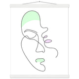 Minimalist Masterpiece - Magnetic Wooden Hanger Poster - 40x50 cm 16x20″ White wall hanger - Posters With Hanger