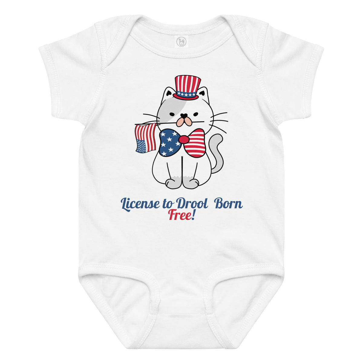 License to Drool – Baby Jersey Bodysuit - 24M - Baby Bodysuit