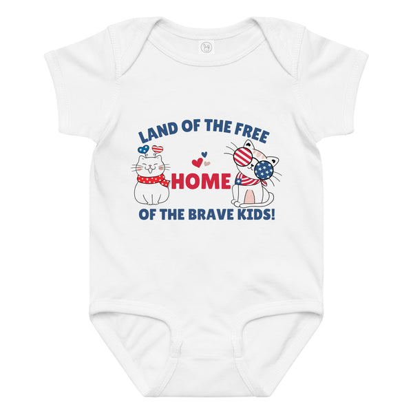 Brave Kids Bodysuit – 4th of July Gift - 24M - Baby Bodysuit