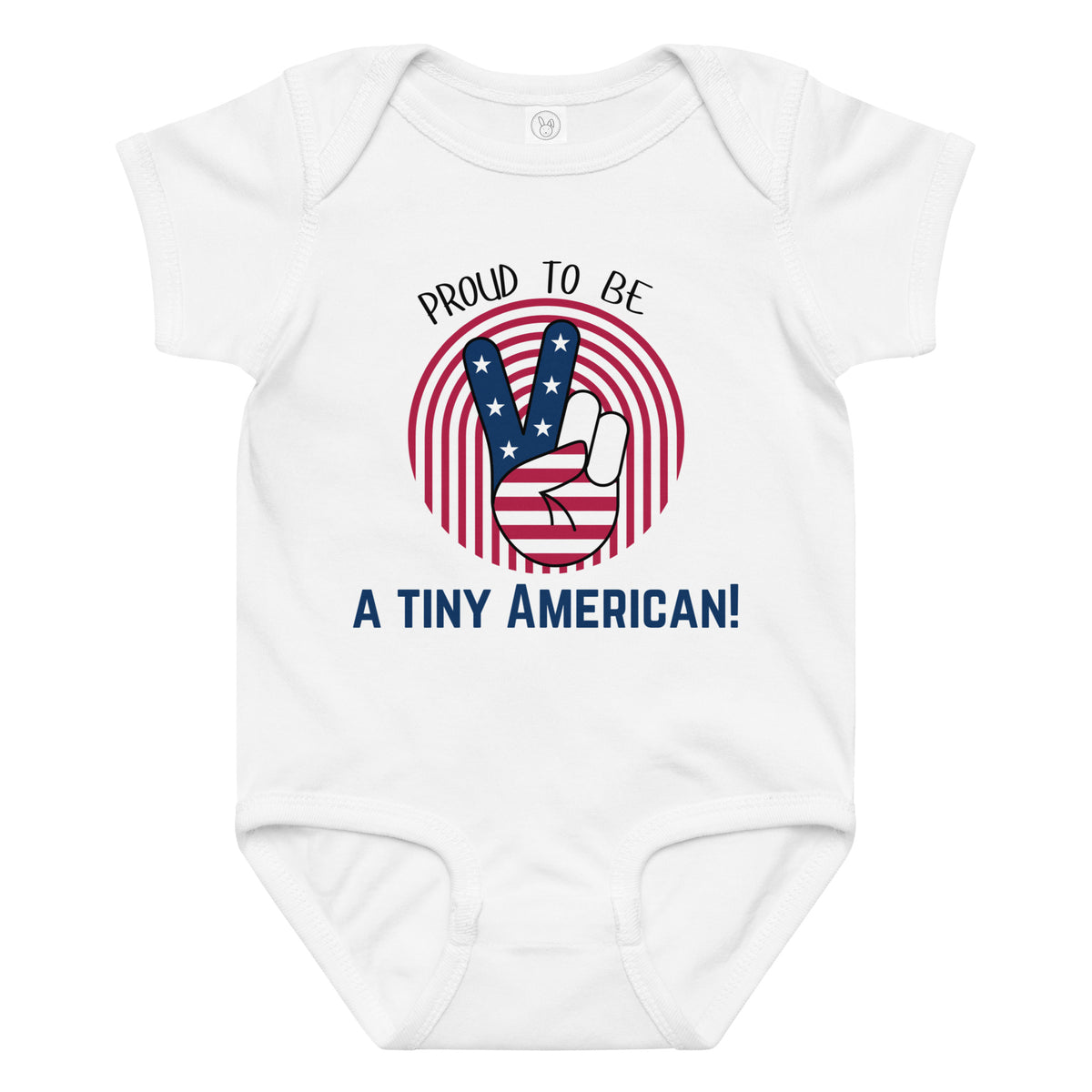 Tiny American Pride – Baby Jersey Bodysuit - 24M - Baby Bodysuit