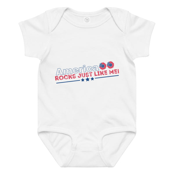 America Rocks Baby Bodysuit Gift - 24M - Baby Bodysuit