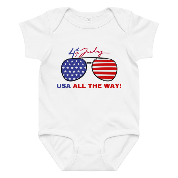USA All The Way Baby Bodysuit - 24M - Baby Bodysuit