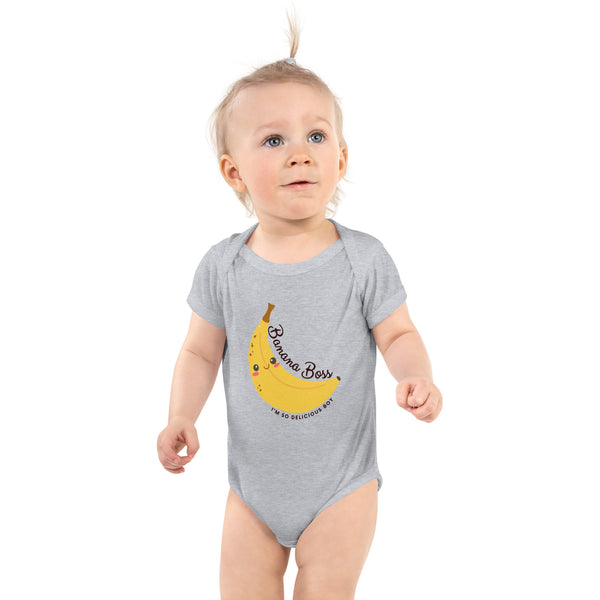 Banana Boss Bodysuit for Son – Sweetest Gift Ever - Heather - Bodysuits