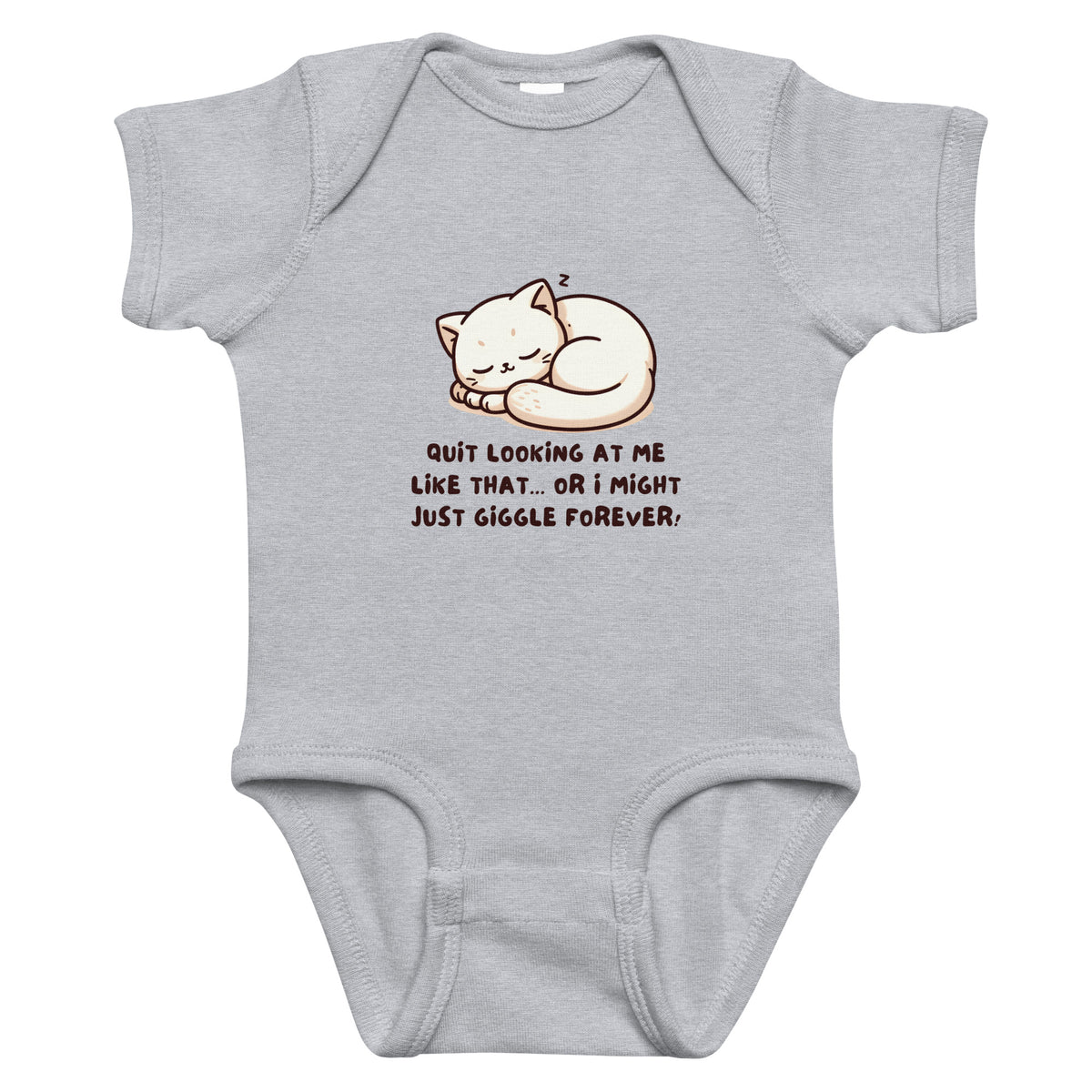 Giggle Forever Bodysuit Gift for Son - Heather - Bodysuits