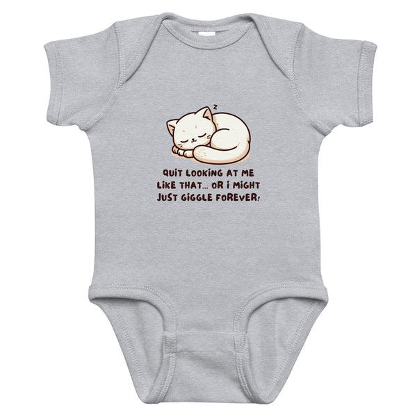 Giggle Forever Bodysuit Gift for Son - Heather - Bodysuits