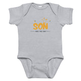 Adorable Baby Bodysuit Gift for Son’s First Fun Ride - Heather - Bodysuits