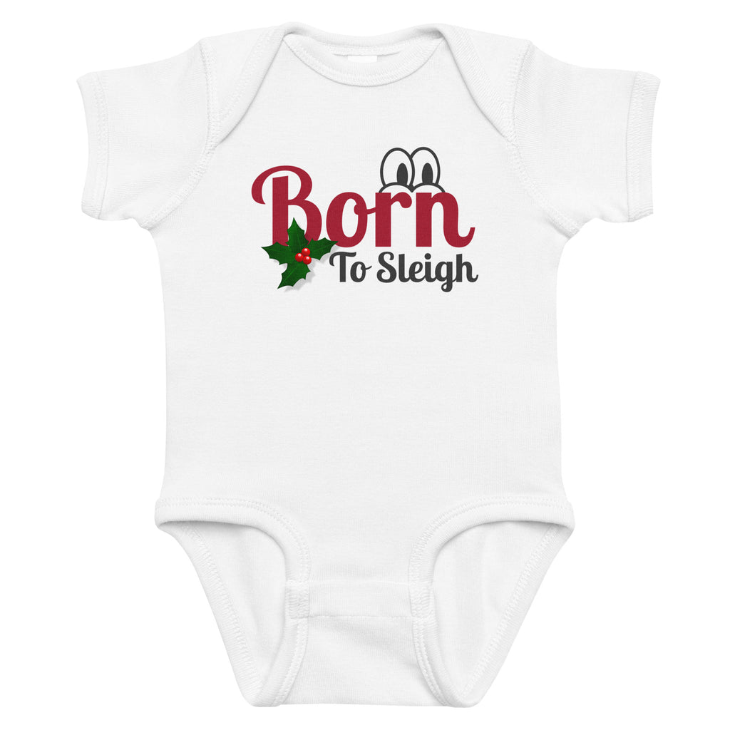 Born to Sleigh – Christmas Baby Bodysuit Gift - -