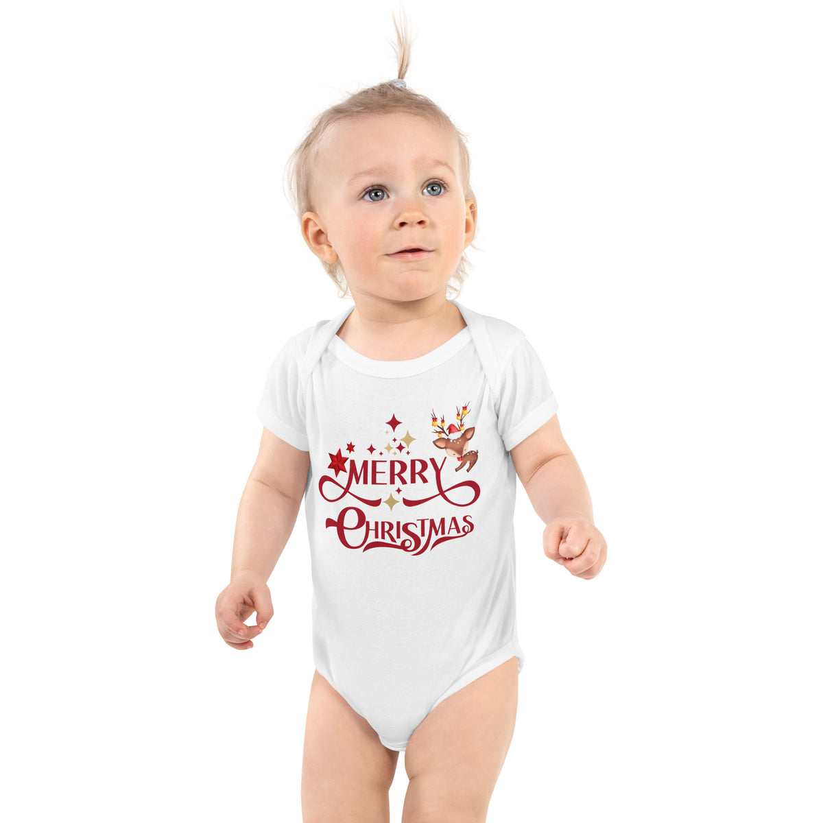 Merry Christmas Baby Bodysuit – Holiday Gift Delight - - Baby Bodysuit