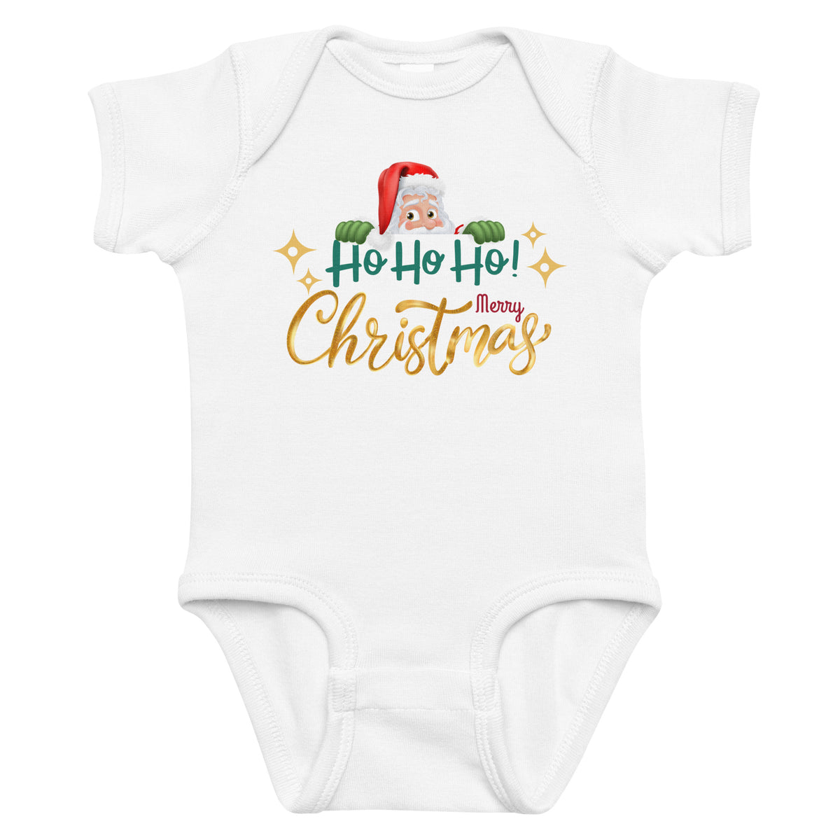 Ho Ho Ho Merry Christmas Baby Bodysuit Gift - - Baby Bodysuit