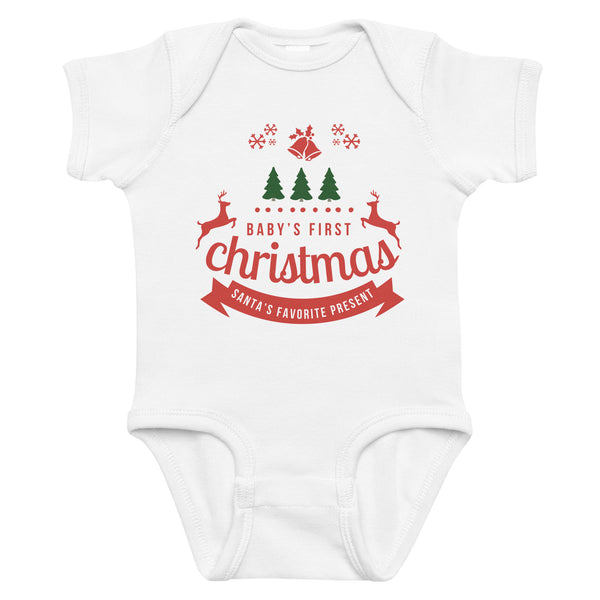 Christmas Infant Bodysuit – Holiday Keepsake Gift - - Baby Bodysuit