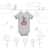 Adorable Bunny Bliss Baby - - Baby Short One Sleeve Piece