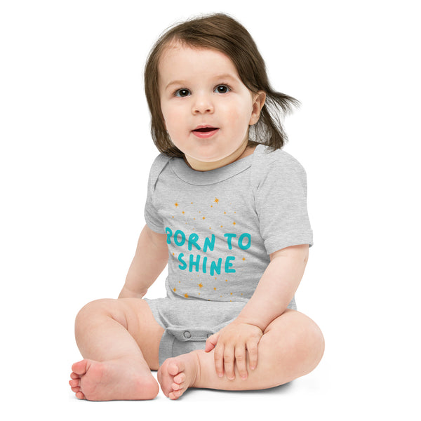 Born to Shine Baby One-Piece - - Bodysuits