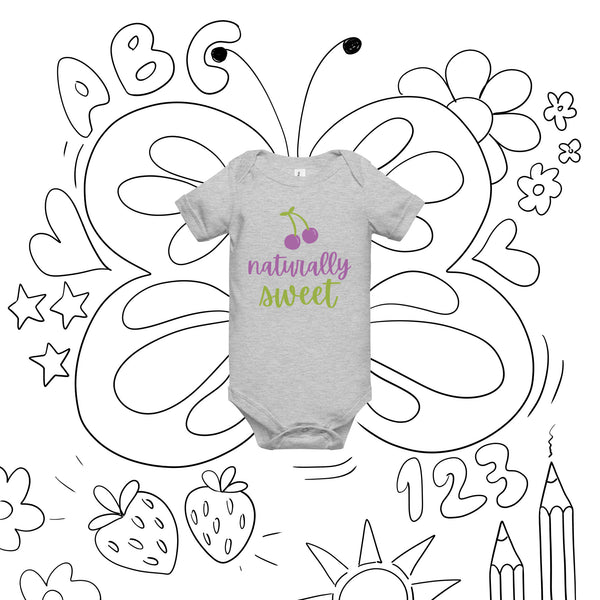 Naturally Sweet Baby Onesie – Cherish Every Moment - -