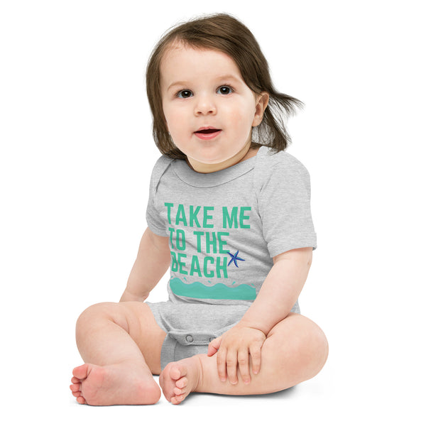 Take Me to the Beach Baby OnePiece – Ocean Vibes for Your Little One - -