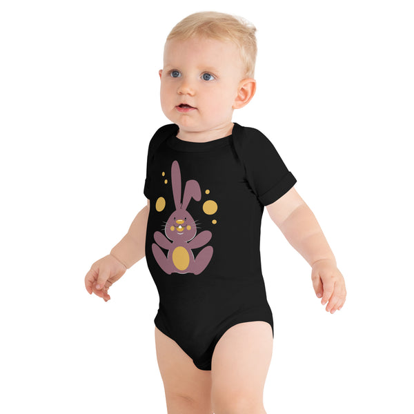 Adorable Bunny Bliss Baby - - Baby Short One Sleeve Piece