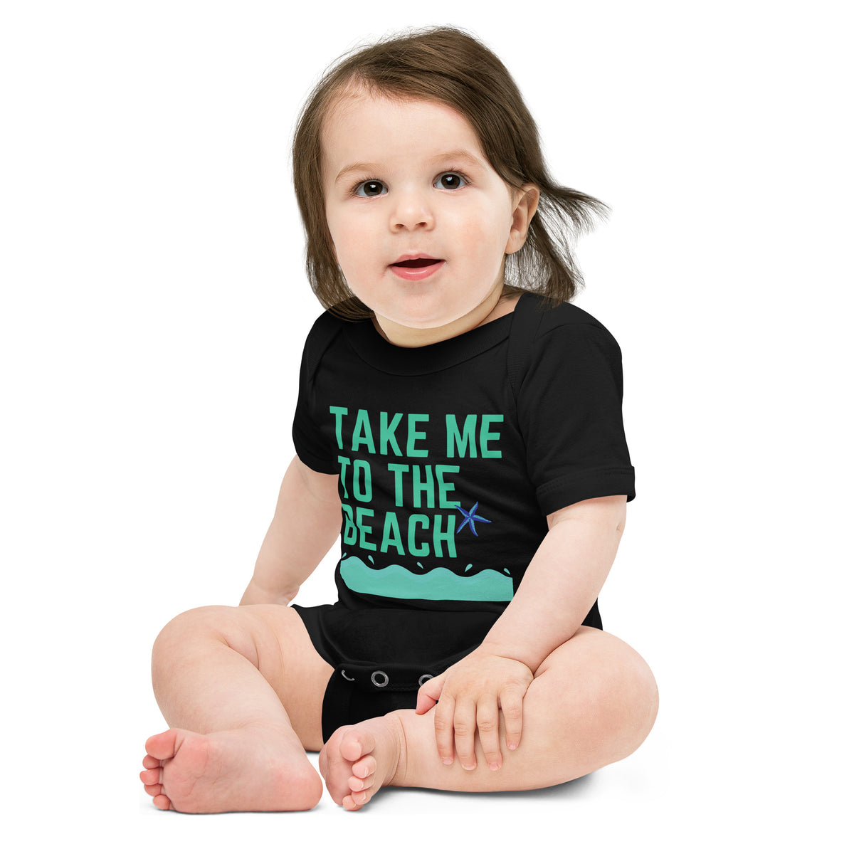 Take Me to the Beach Baby OnePiece – Ocean Vibes for Your Little One - -